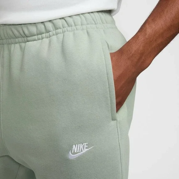 Nike Sweatpants Mens Small Sage Jade Green Sportswear Club Fleece Pants Cotton